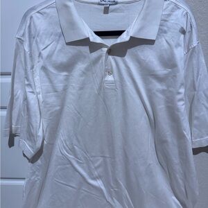 Peter Millar White Polo Classic Knit Shirt